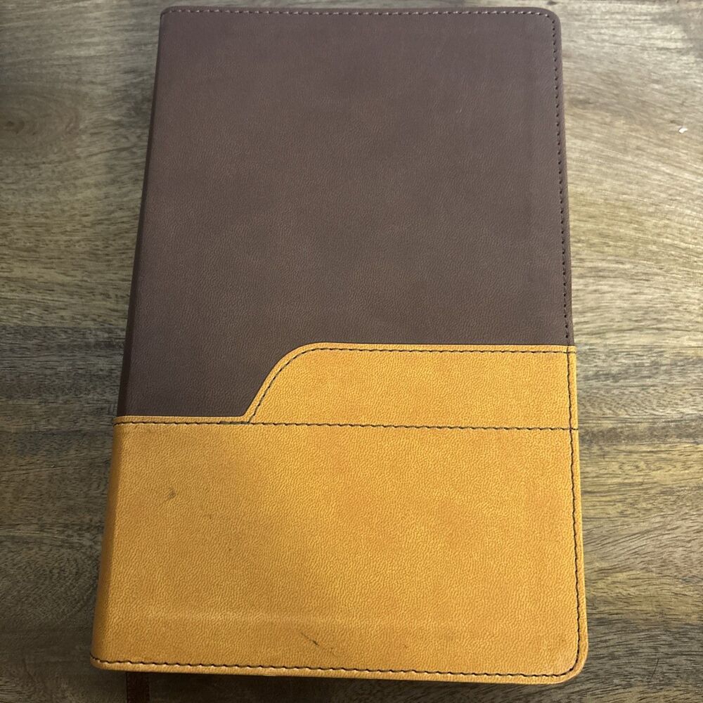 Holy Bible NIV Zondervan Brown & Tan Leathersoft 2011